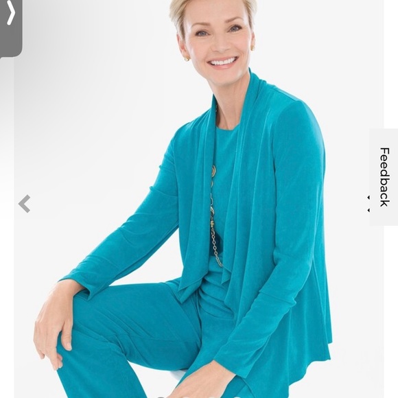 Chico's Jackets & Blazers - Chico’s Travelers Drape Jacket XL NWTS